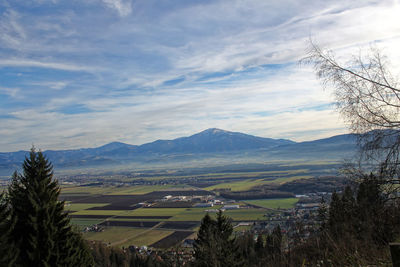 Scenic view of landscape against sky