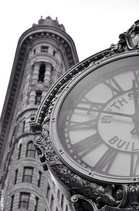 Low angle view of clock tower