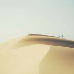 Scenic view of desert against sky