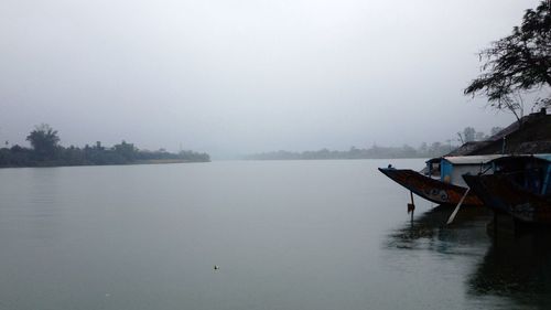 Scenic view of calm lake