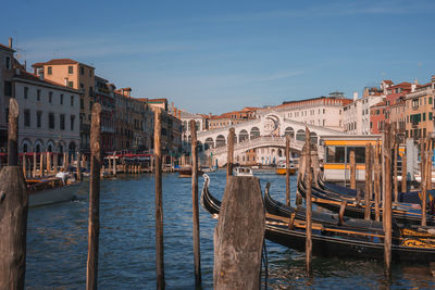 Boats in canal