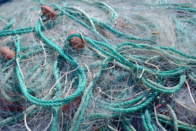 Full frame shot of fishing net