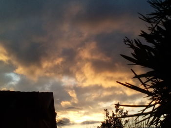 Low angle view of cloudy sky