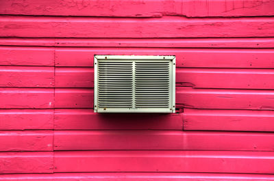 Close-up of red window