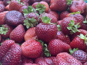 Full frame shot of strawberries