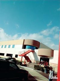 Low angle view of built structure against sky