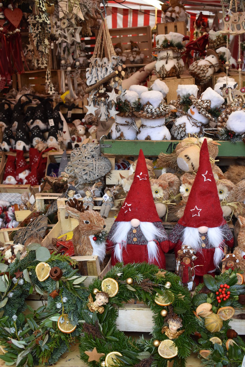 CHRISTMAS DECORATION FOR SALE AT MARKET