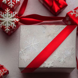 Close-up of christmas presents