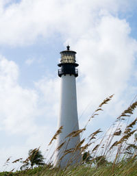 Low angle view of lighthouse against sky