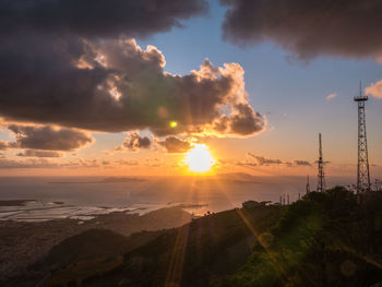 Scenic view of sunset