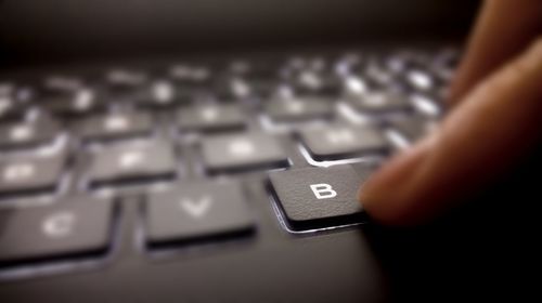 Close-up of computer keyboard