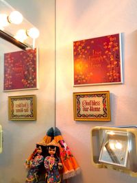 Information sign on wall