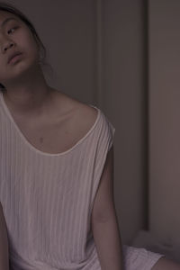 Woman looking at camera