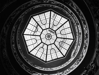 Low angle view of skylight