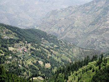 High angle view of valley