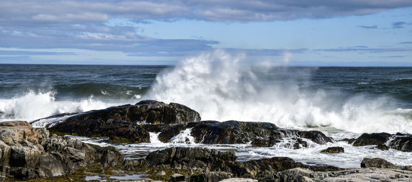 Scenic view of sea against sky