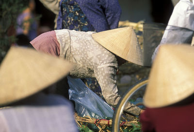 Vendors at market