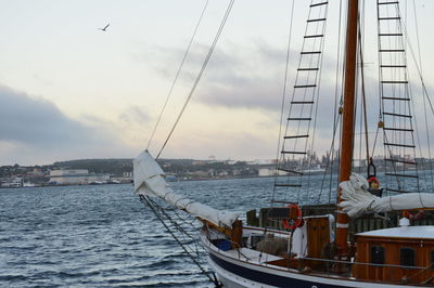 Boats in harbor