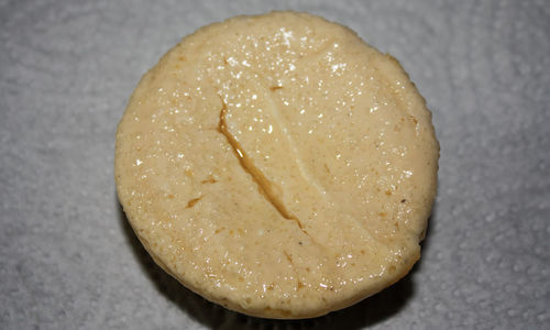 High angle view of ice cream on table