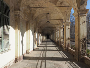 Corridor of historic building