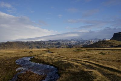 Scenic view of landscape against sky