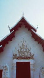 Low angle view of temple