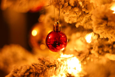 Close-up of christmas decoration