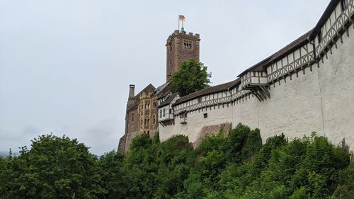 Low angle view of historical building against sky