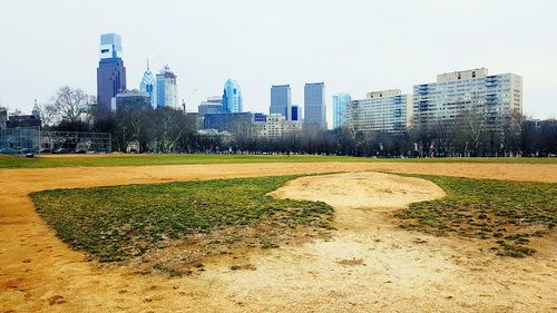 City skyline against sky