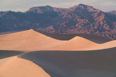 Scenic view of desert against sky