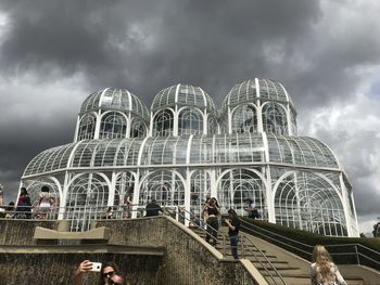 View of historical building against cloudy sky