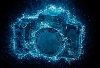 Close-up of camera