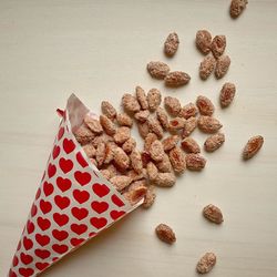 High angle view of cookies on table