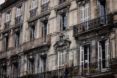 Low angle view of buildings in city