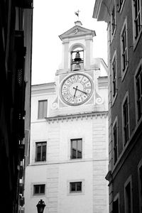 Low angle view of clock tower