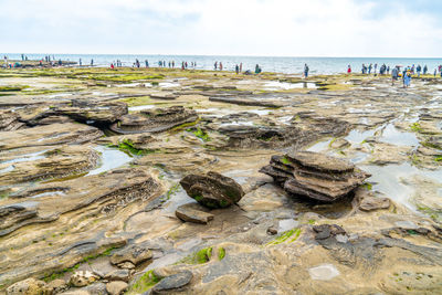 The basalt on the coast