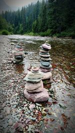 Stack of stones in water