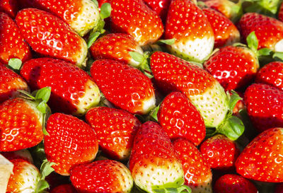 Full frame shot of strawberries