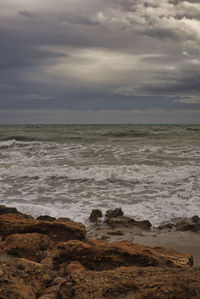 Scenic view of sea against sky