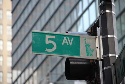 Low angle view of road sign