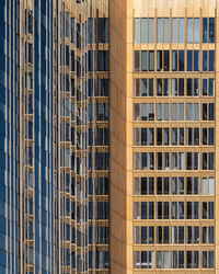 Low angle view of modern building in city