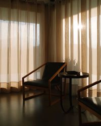 Chairs and table at home