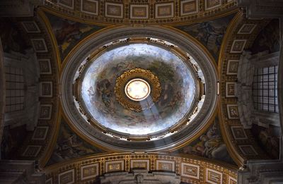 Low angle view of dome of building