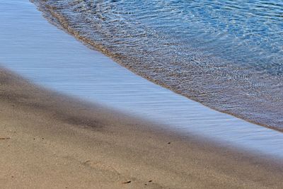 High angle view of beach