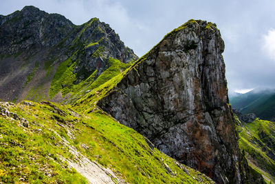 Scenic view of mountain against sky