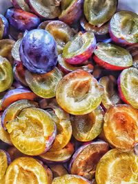 Full frame shot of fruits for sale