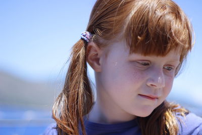 Close-up portrait of girl