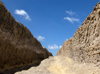 Panoramic view of desert against sky