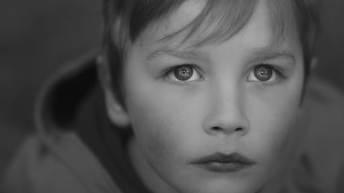 Close-up portrait of boy