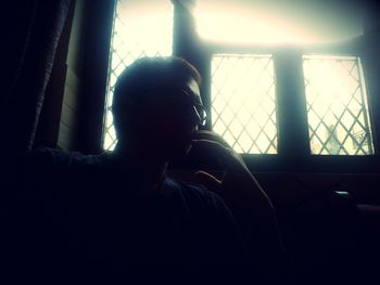 Close-up of woman looking away